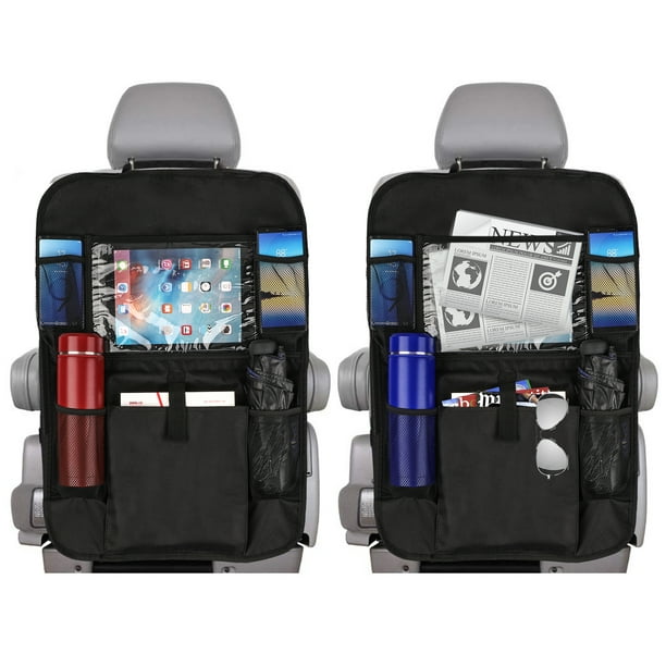 Car Back Seat Organizer With Phone Tablet Holder Touch Screen Pocket Storage Bag